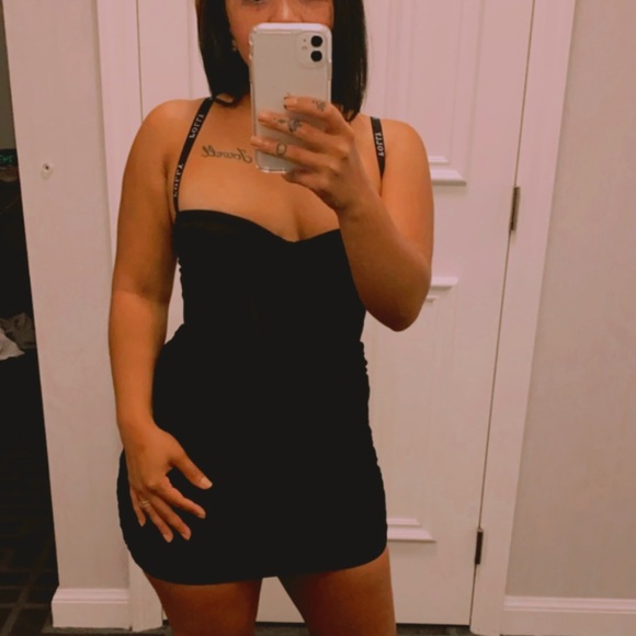 Oh Polly Dresses & Skirts - Oh Polly Black Corset Mini Dress